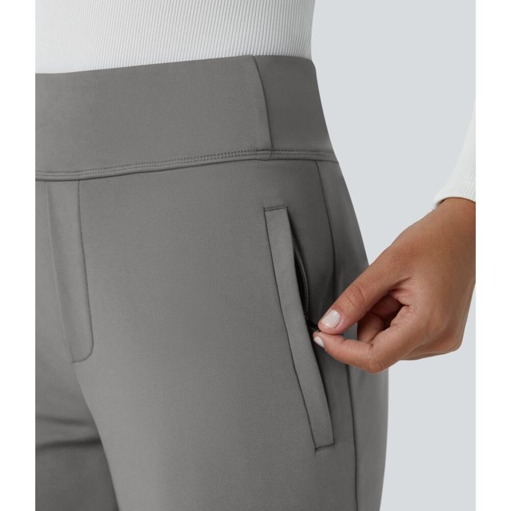 Halara L Regular Gray HalaraFlex DayStretch High Waisted Work Flare Pants NWT - Picture 2 of 4